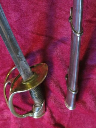 M.  1822 Cavalry Saber: Officer: CIVIL WAR: Sword: French type: EXCELLENT: Sabre 10