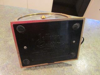 Vintage Mystery Electric Jefferson Golden Hour 355H Desk Art Deco Clock USA 7