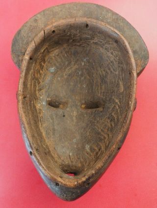 GOOD HEAVY WELL CARVED WEST AFRICAN BAULE AFRICAN TRIBAL ART WOODEN FACE MASK 5