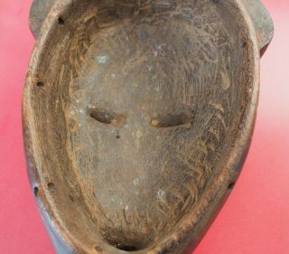 GOOD HEAVY WELL CARVED WEST AFRICAN BAULE AFRICAN TRIBAL ART WOODEN FACE MASK 8