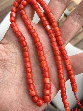 Antique Old Stock Natural Red Coral Necklace Other Turquoise Coral Jewelrys