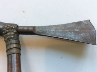 OLD ANTIQUE AFRICAN AXE CHOKWE TRIBE NO SWORD DAGGER KNIFE 6