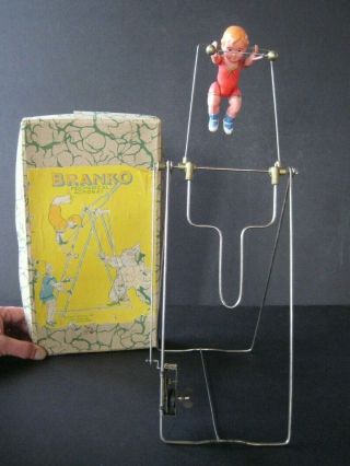 1930s Branko The Mechanical Acrobat_wind - Up Celluliod Toy With Box_japan