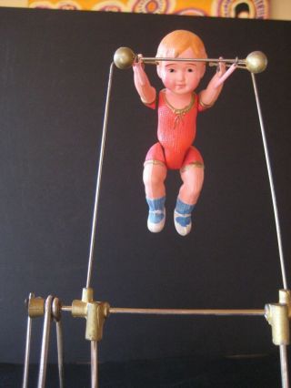 1930s BRANKO THE MECHANICAL ACROBAT_WIND - UP CELLULIOD TOY WITH BOX_JAPAN 4