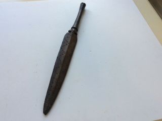 Old Antique Native South American Amazon War Club With Cool Circular Designs