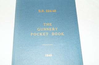 Ww2 British Royal Navy Rn Gunnery Pocket Book Reference Book