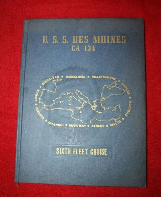 Uss Des Moines,  Ca 134,  Six Fleet Cruise Book - Sept 51 To Feb 52