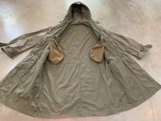 VTG US Army M - 1947 Hooded Field PARKA Overcoat W/ LINER 50s SMALL Jacket 1950 8