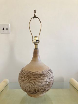 Lee Rosen for Design Technics Table Lamp Tesxteured Ceramic ALTUS bank 4