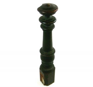 Large Antique Victorian Walnut Wood Newel Post Heavy Ornate Architecture Salvage