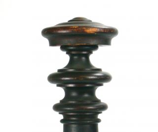 Large Antique Victorian Walnut Wood Newel Post Heavy Ornate Architecture Salvage 3