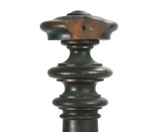 Large Antique Victorian Walnut Wood Newel Post Heavy Ornate Architecture Salvage 4