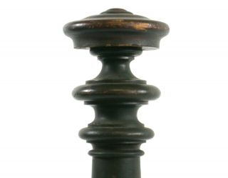 Large Antique Victorian Walnut Wood Newel Post Heavy Ornate Architecture Salvage 6