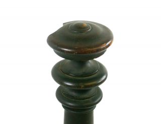 Large Antique Victorian Walnut Wood Newel Post Heavy Ornate Architecture Salvage 9