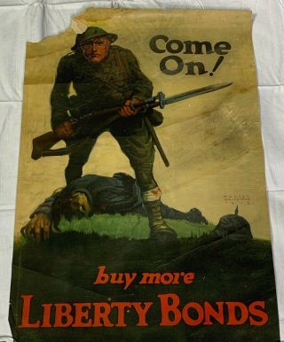 Wwi Us Liberty War Bond Poster