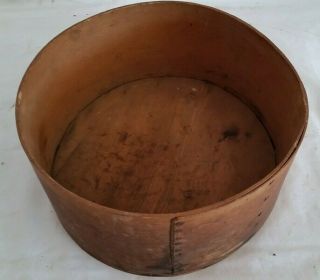 Antique 1800s Round Wood Dry Measure Pantry Box 10 