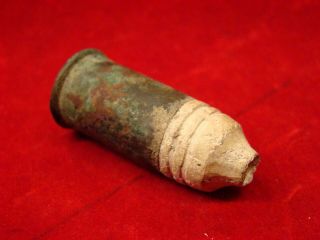 Dug Us Spencer Repeating Carbine Bullet Carved By A Soldier.  Civil War.