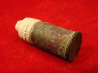 DUG US SPENCER REPEATING CARBINE BULLET CARVED BY A SOLDIER.  CIVIL WAR. 2
