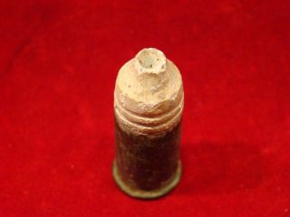 DUG US SPENCER REPEATING CARBINE BULLET CARVED BY A SOLDIER.  CIVIL WAR. 3