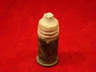 DUG US SPENCER REPEATING CARBINE BULLET CARVED BY A SOLDIER.  CIVIL WAR. 5