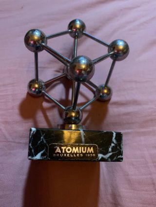 Space Age Mid Century Atomium Sculpture Bruxelles 1958 Mcm Atomic World Fair