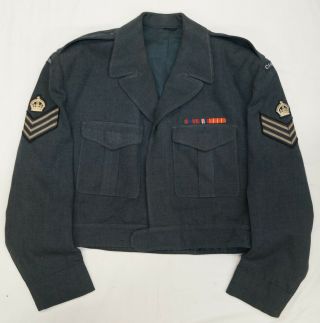 Post Ww2 Canadian Rcaf Flight Sergeant Battle Dress Tunic