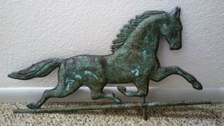 Vintage/antique Copper Running Horse Weathervane Quality