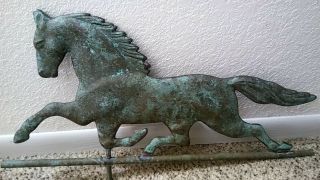 Vintage/Antique Copper Running Horse Weathervane Quality 2