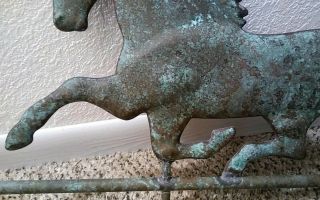 Vintage/Antique Copper Running Horse Weathervane Quality 6