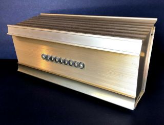 Vintage Gold Aluminum Mid - Century Box Mailbox W/ Flip - Top Lid