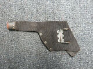 PRE WWI US NAVY COLT MODEL 1889.  38 CALIBER REVOLVER MILLS BLUE WEB HOLSTER - ORIG 6