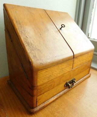 Australian Silky Oak Writers Compendium Desktop Box 1900s