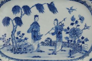 LARGE Antique Chinese Porcelain Blue and White Plate Dish Charger QIANLONG 18thC 4