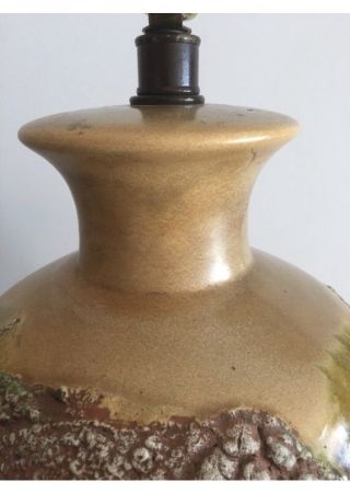 Large fat lava Lamp/ Brutalist/ Mid Century drip with sand volcanic texture/ 4