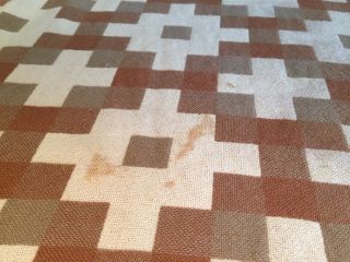 Welsh Wool Vintage Mid Century Cambrian Mill Blanket Bedspread Tapestry 7