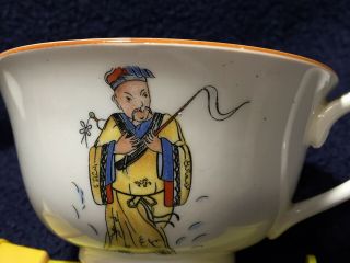 Very Rare 1920’s Fortune Telling Cup & Saucer by Wimsatt Canonsburg Pottery Co. 2
