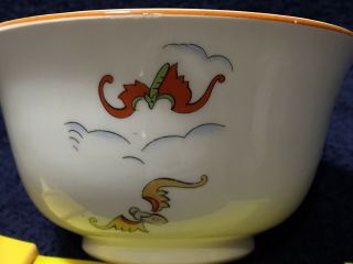 Very Rare 1920’s Fortune Telling Cup & Saucer by Wimsatt Canonsburg Pottery Co. 3