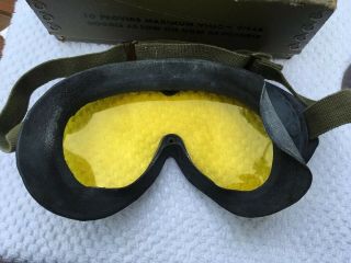 VINTAGE WWII U.  S.  ARMY M - 1944 GOGGLES POLAROID WITH BOX EXTRA LENSES 3