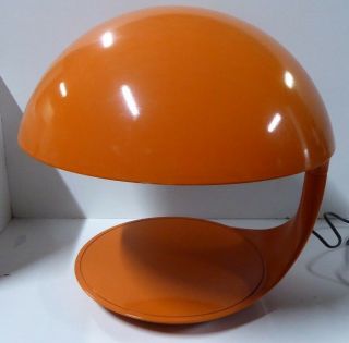 Vintage Elio Martinelli Cobra Lamp,  Retro Fibre Glass Plastic Metal Italian