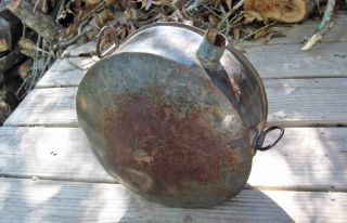 Antique Vintage War Of 1812 United States Army Military Metal Canteen