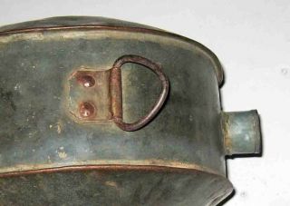ANTIQUE Vintage WAR OF 1812 United States Army Military METAL CANTEEN 7