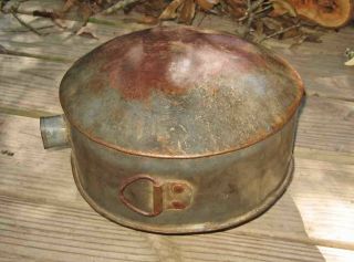 ANTIQUE Vintage WAR OF 1812 United States Army Military METAL CANTEEN 9