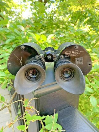 Vintage Bausch & Lomb 7 x 50 U.  S.  Navy,  BU Aero.  Mark 28 Binoculars 11