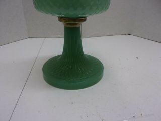 Aladdin Green Moonstone B - 86 Quilt Pattern Lamp 10