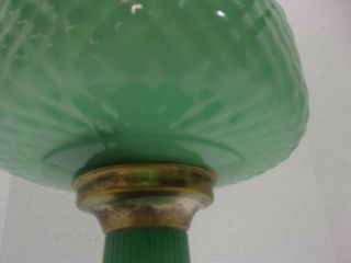 Aladdin Green Moonstone B - 86 Quilt Pattern Lamp 4