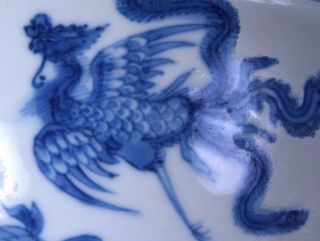 Chinese porcelain bowl Chinese blue & white antique kangxi mk & period khang shi 7