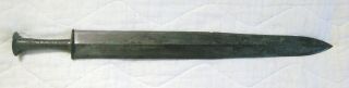 ANTIQUE ARCHAIC CHINESE BRONZE SWORD,  AND 2