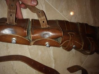 WWI Swedish leather Mauser ammo bandolier WW1 Tusken Raider Star Wars Cosplay 3