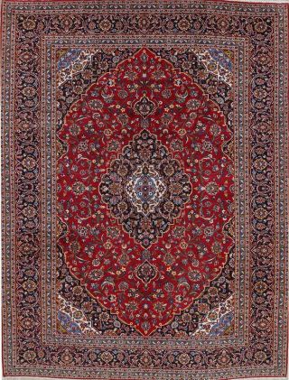 Vintage Persian Oriental Traditional Hand - Knotted 10 
