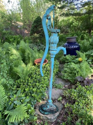Antique Water Pump For Garden & Landscaping Decor 51” High.  Great Rare Find 2